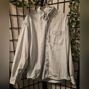 L.L. Bean‎ Men's Light Blue Button-Down Shirt